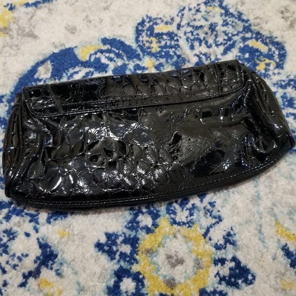 Guess Studded Clutch Black Patent Faux Leather - Picture 4 of 6